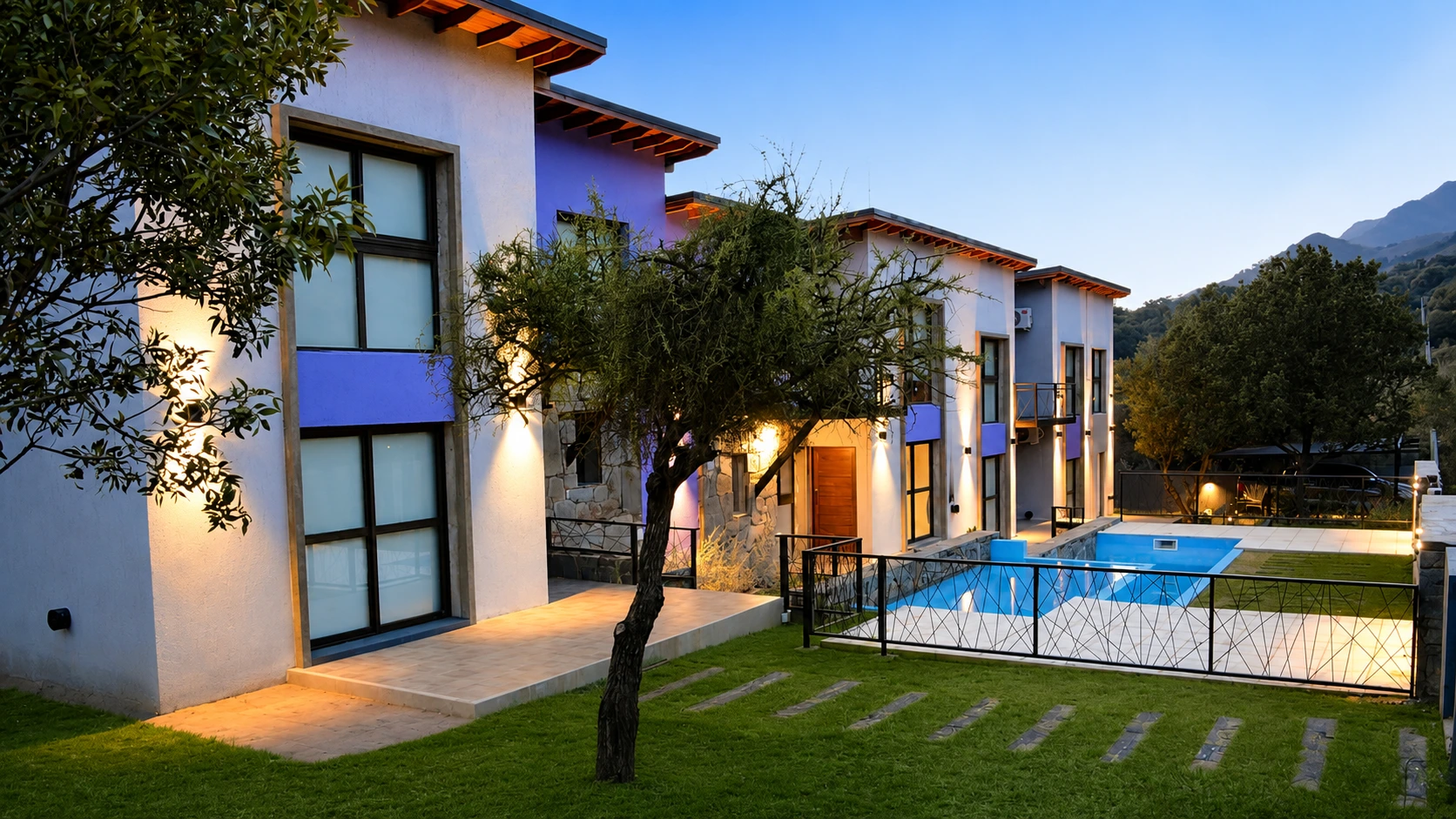 Cabañas con vista a las sierras